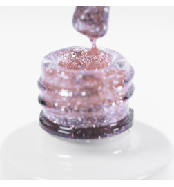 Glitter Effect Base Rose Twinkle 7.2 ml